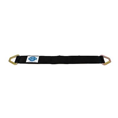 Axle Strap, Protective Sleeve, Black, Delta Rings, 3,333 lbs. Working Load Rating, 2 in. x 24 in., Each