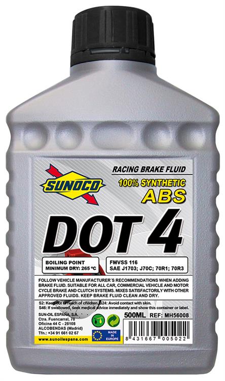 bromsolja, Sunoco Brake Fluid DOT-4. 500 ml