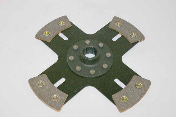 4-puck 225mm clutch disc with hub F (25,4mm x 24)