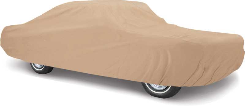 1971-73 Mustang Coupe & Convertible Weather Blocker Plus Tan Car Cover - Four Layers For Outdoor Use