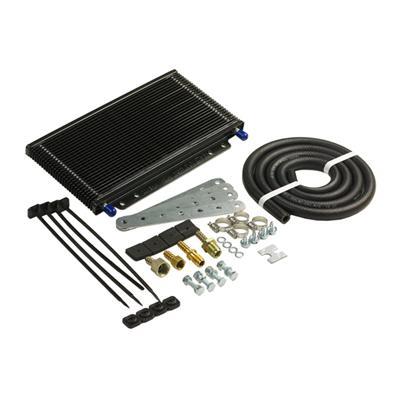 Fluid Cooler, Transmission, Plate-Type, Aluminum, Black, 5.750 in. x 11 in. x 1 1/2 in.