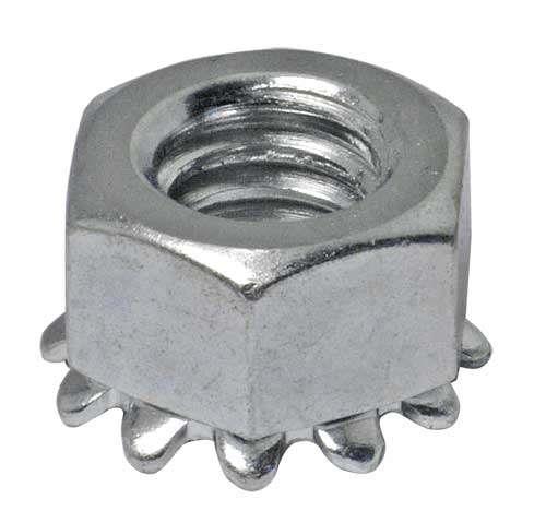 Hex Nut With Lock Washer - #10-32