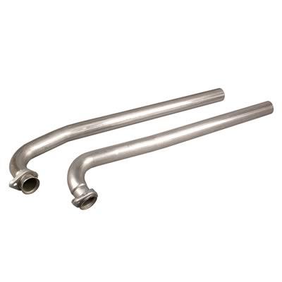 exhaust downpipes, 2,5", stainless steel