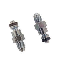 Clutch Adapter Fittings, Quick Disconnect, -3 AN Male, Straight, Rubber O-Rings, Steel, Zinc, Pair