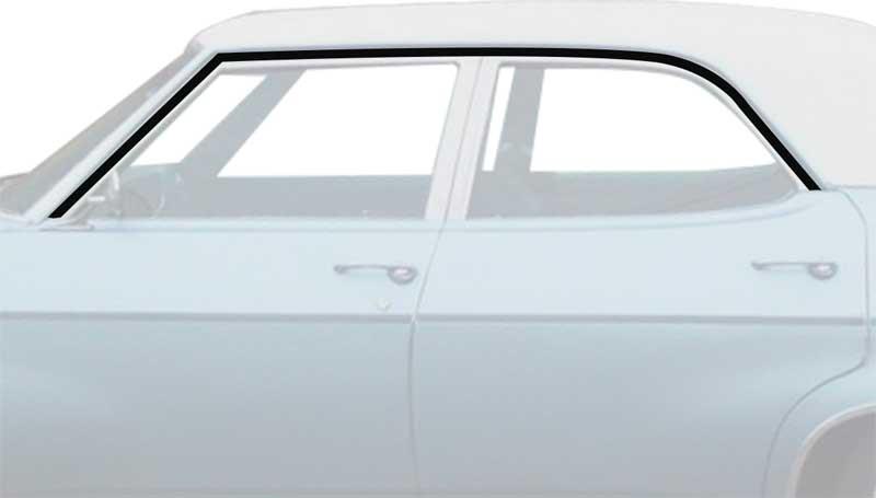 1969-70 Impala / Full Size 4-Door Hardtop Roof Rail Weatherstrips