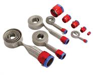Hose Cover Kit,S/S w/Red/Blue