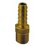 Transmission Hose Fitting, Brass, 11/32 in. Hose Barb to  5/16 in. SAE, Each