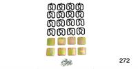 Clips, 4dr adaptermoulding, set (B/A)