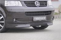 Rieger splitter  centric, for front lip, ABS plastic, carbon-look, mounting equipment, general operating license T5 bus: 04.03-08.09 (before facelift)