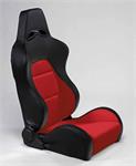 Seat Eco Reclinable Black / Red Vinyl Right