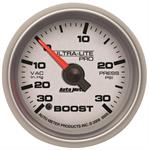 Boost Pressure Gauge 52mm 30 in . Hg . -vac / 30psi Ultra-lite Pro
