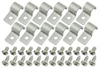 Line Clamps, Kugel, 3/8", Stainless Steel, 12 Pack