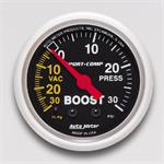 Boost Pressure Gauge 52mm 30 in . Hg . -vac / 30psi Sport-comp Mechanical