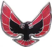 1974-76 Firebird	 Bird Front End Panel Emblem	 Red/Black