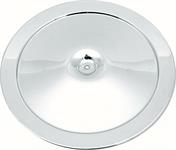 14" OPEN ELEMENT CHROME AIR CLEANER LID - WITH SQUARE IMPRINT