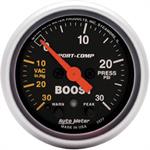 Boost Pressure Gauge 52mm 30 in . Hg . -vac / 30psi Sport-comp Electric