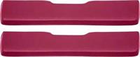 Arm rest pads, 1965-67 Impala 2 Door Red Vinyl Wrapped Front Arm Rest Pads