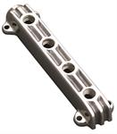 Fuel Distribution Block, Rectangle, Aluminum, One 1/4 in. NPT Female Inlet, Four 1/4 in. NPT Female Outlets