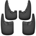 Mud Flaps, Custom-Molded, Front/Rear, Thermoplastic, Black