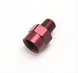 Fitting, Bushing Reducer, Male 1/8 in. NPT to Female 1/4 in. NPT, Aluminum, Red