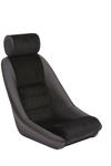 Seat Classic Rs Black Vinyl / Black Corduroy ( Resembles Manchester ) in Seat and Back