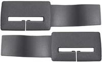 Seat Belt Headliner Upper Trim Guides (Pair) - Gray
