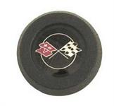 Horn Button With Crossed-Flags Logo