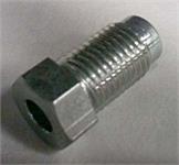 Brakeline Adapters Male 3/8" Unf,  Hole length threaded. Stainless