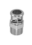 Fitting, NPT to Nipple, Straight, 1/2 in. NPT Male Threads, 3/4 in. Smooth Hose, Steel, Chrome,