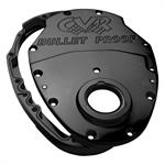 Timing Cover, 2-piece, Billet Aluminum, Black Anodized, Bolts, Gaskets