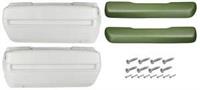 1968-72 Arm Rest Pad Kit Complete Front, greengold