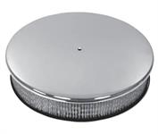 Air Cleaner, Round Smooth Chrome Aluminum, 14" X 3"