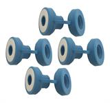 Exhaust Hanger Grommet, Silicone, Blue, 0.375 in. ID, 1.175 in. OD