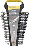 Ratcheting Combination Wrenches, Flex-Head, Metric