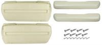 1968-72 Arm Rest Pad Kit Complete Front, pearl