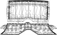 1967-69 F-BODY COUPE REAR SEAT SPRINGS WITH STANDARD INTERIOR