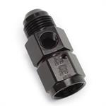 Fitting, Fuel Pressure Take Off, -6 AN Male to -6 AN Female, 1/8 in. NPT Gauge Port, Aluminum, Black, Each