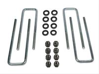 Axle U-Bolt; U-Bolt; Square; 4 U-Bolts; 0.5625 in. x 3 in. x 11 in.; w/Nuts And Washers
