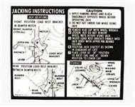 Jack Instruction Decal,71-72