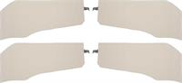 1967 IMPALA AND SS CONVERTIBLE OFF WHITE REAR ARM REST / WELL COVERS